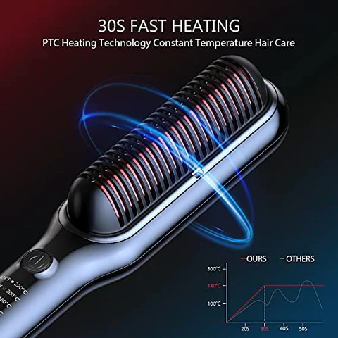 Professional Electric Hair Straightener Comb Brush