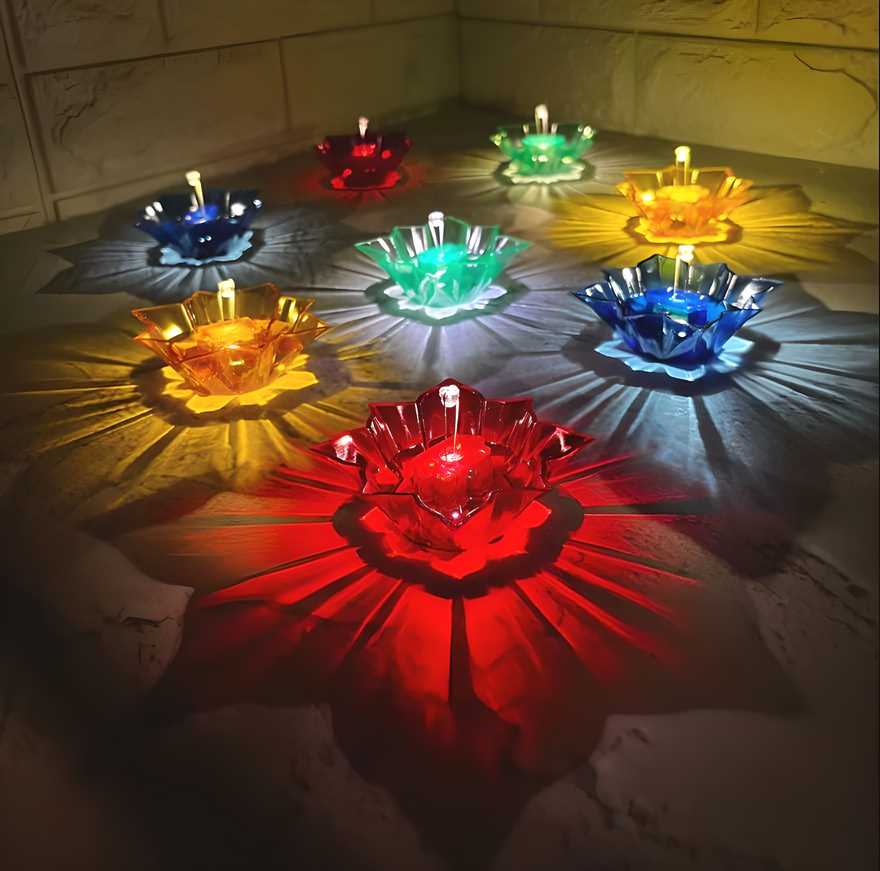 Electric Water Sensor Reflection LED Diyas pack of ( 6 )