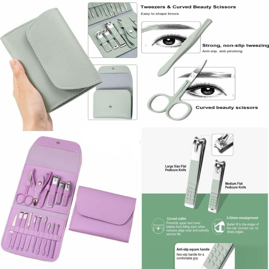 Manicure / Pedicure Set For Women ( 16 Pcs )