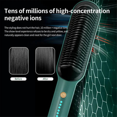 Professional Electric Hair Straightener Comb Brush