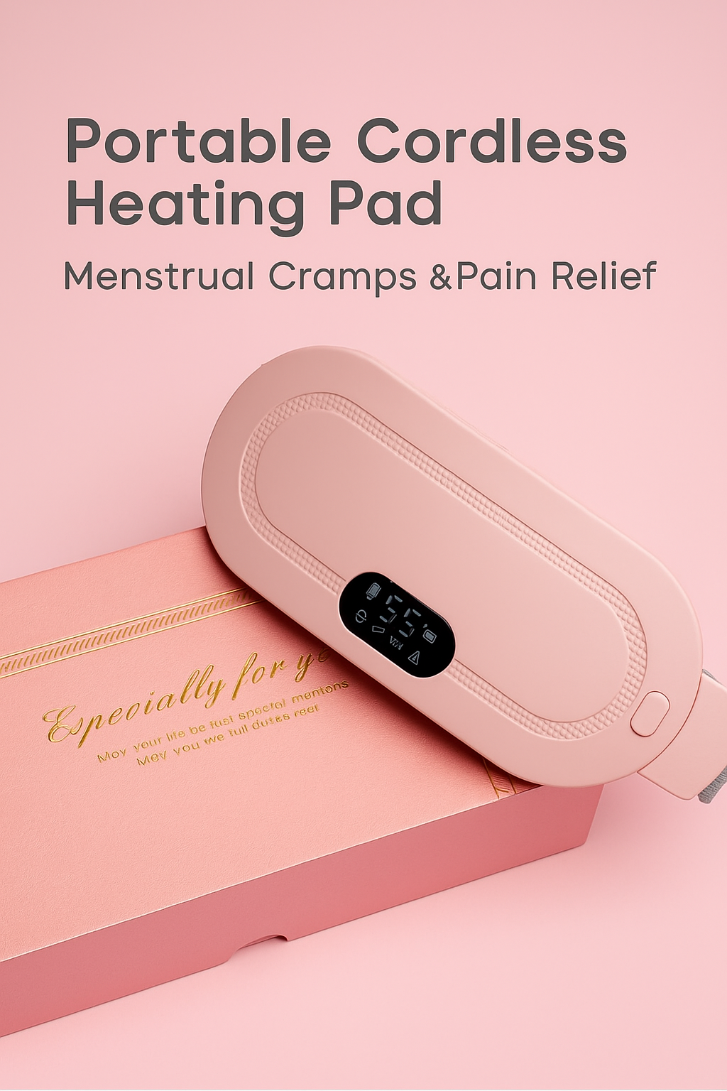 Portable Cordless Heating Pad – Menstrual Cramps & Pain Relief