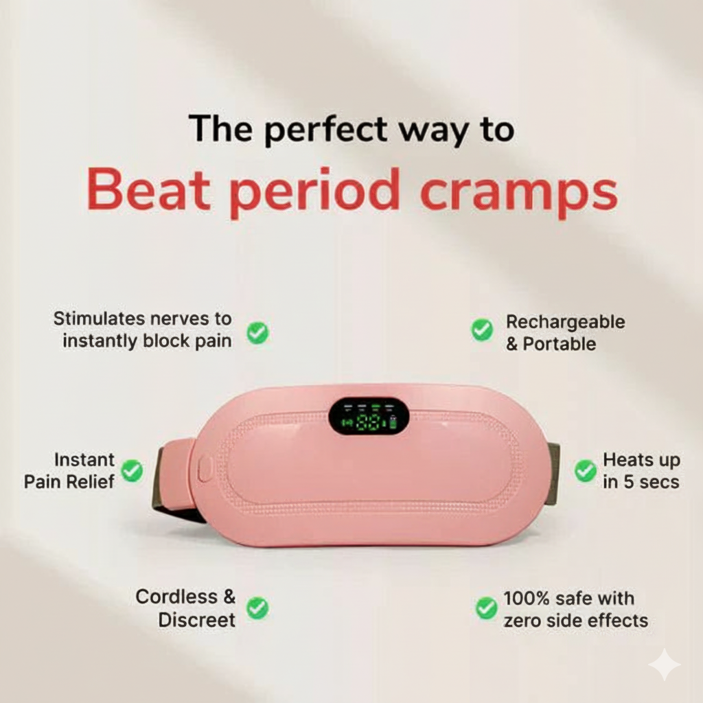 Portable Cordless Heating Pad – Menstrual Cramps & Pain Relief