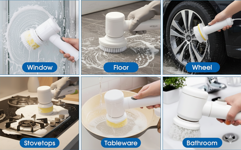 Rechargeable Multi Function Hand Held Magic Brush