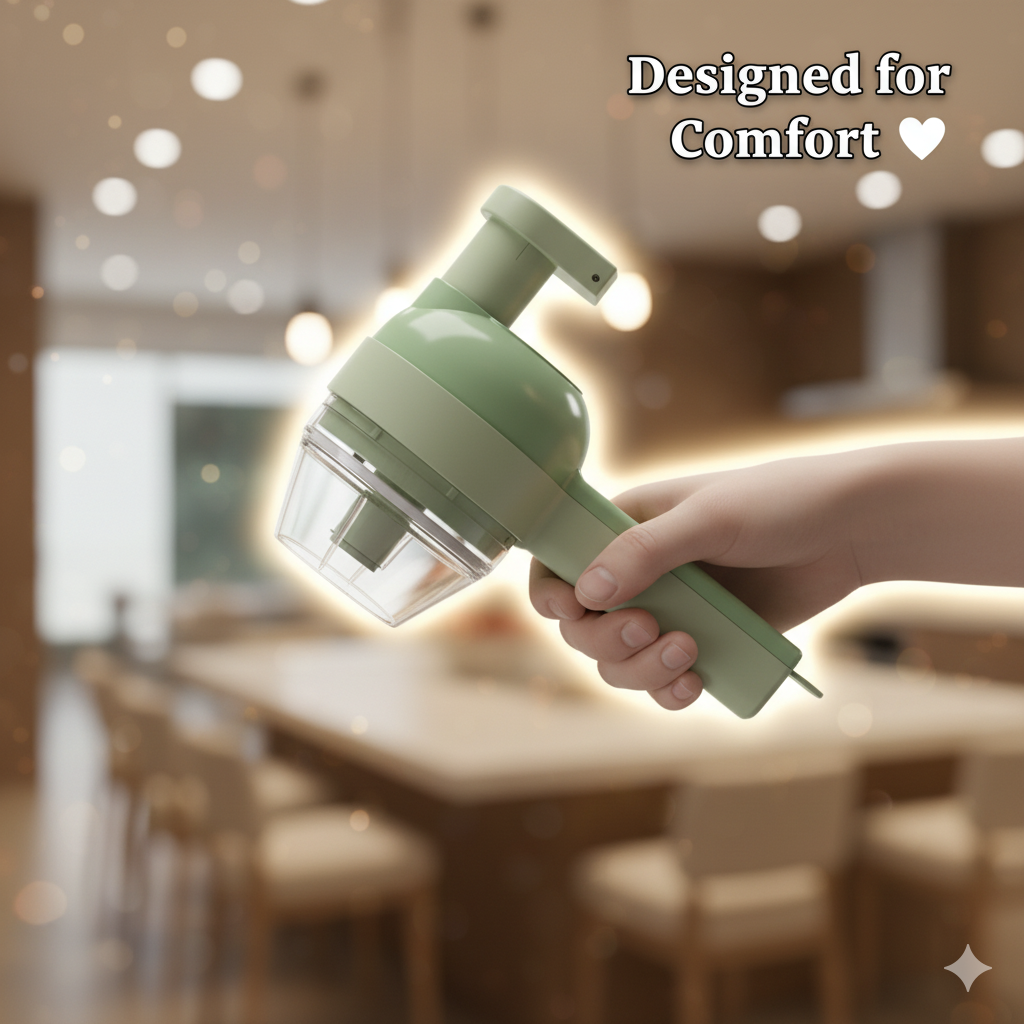 4 in 1 Portable Electric Vegetable Cutter Set