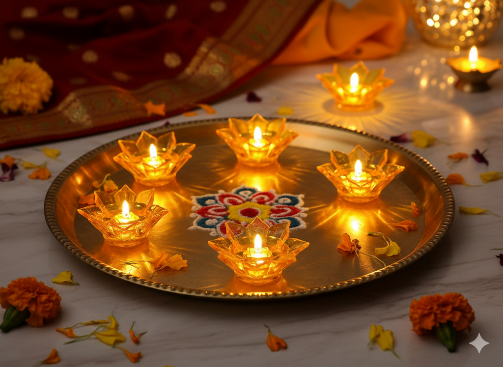 Electric Water Sensor Reflection LED Diyas pack of ( 6 )