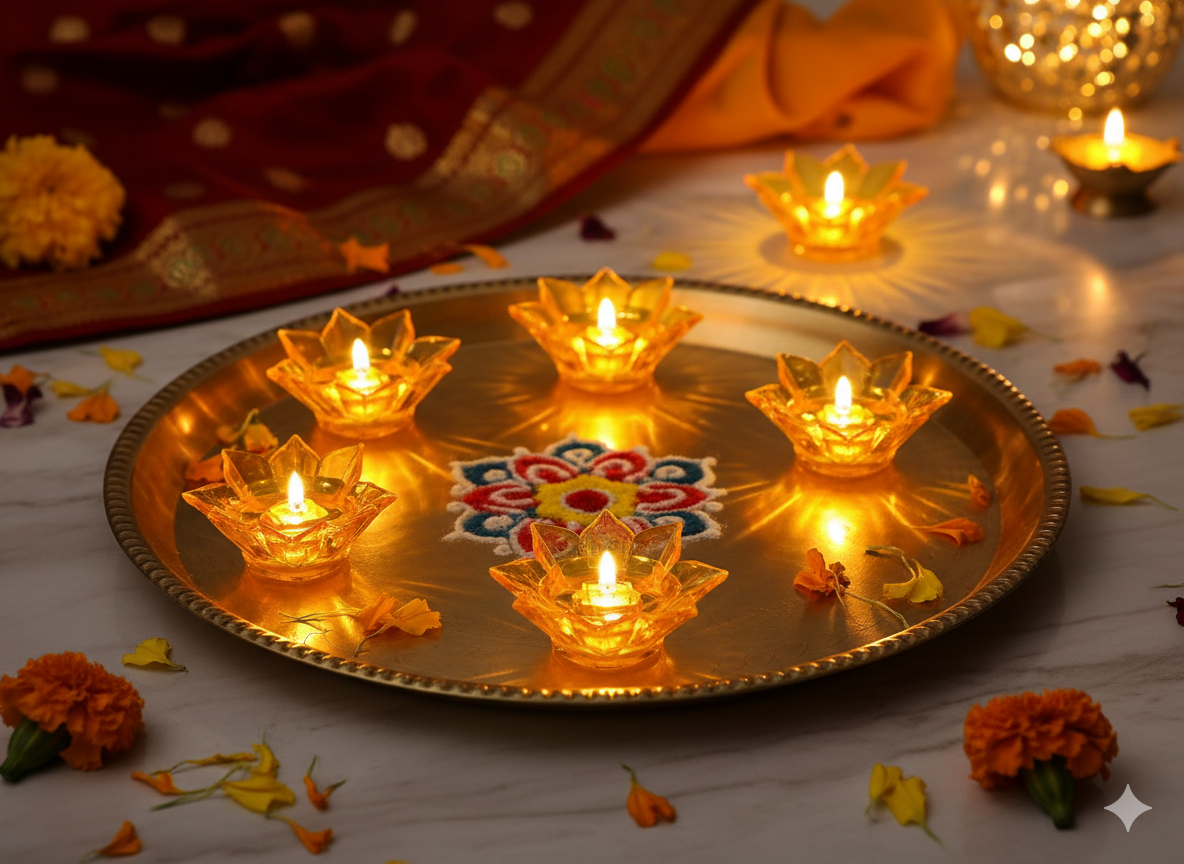 Electric Water Sensor Reflection LED Diyas pack of ( 6 )