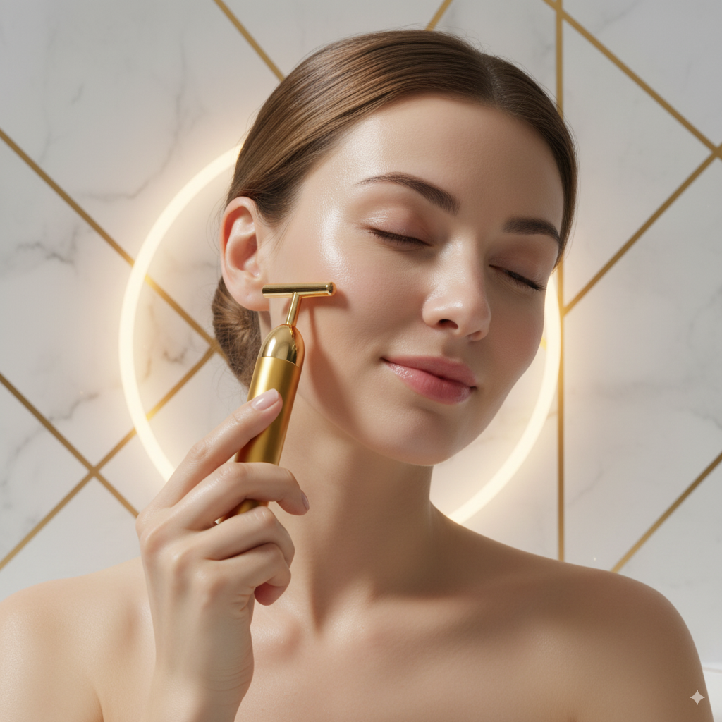 24K Gold Electric Face Massager