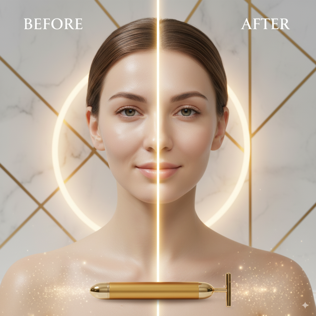24K Gold Electric Face Massager