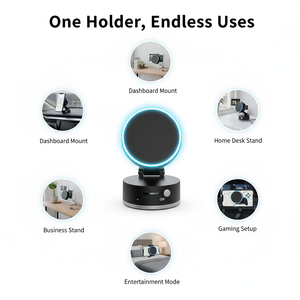 Vacuum Magnetic Suction Phone Holder