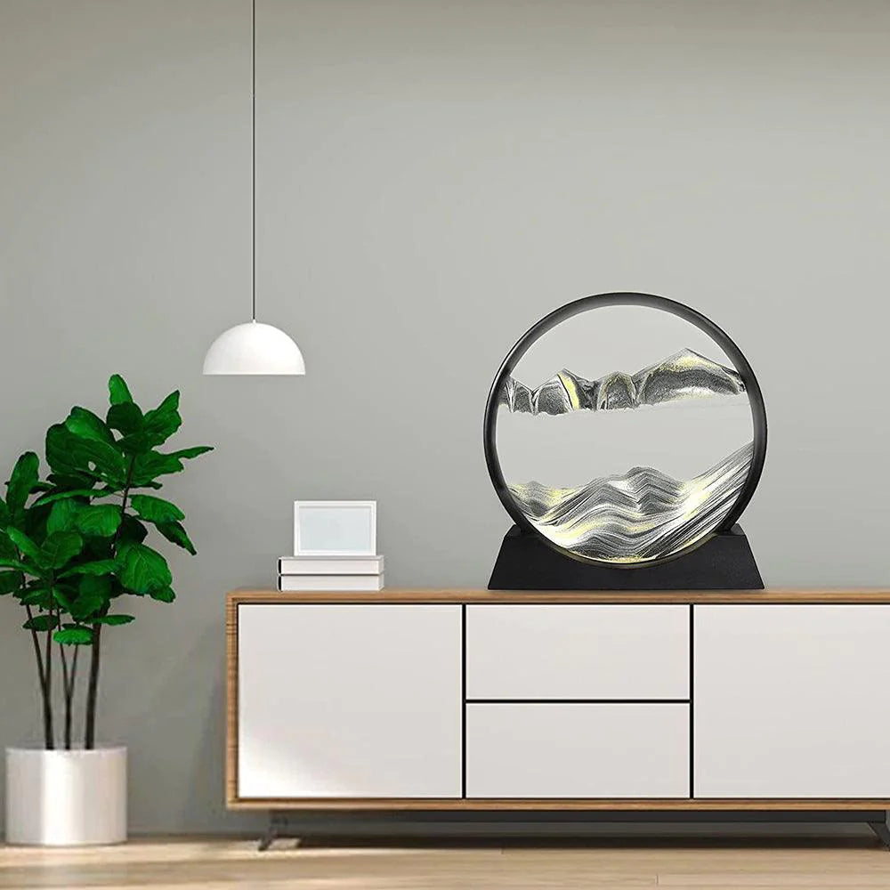 Relaxing Kinetic Sandscape Art Table Desk