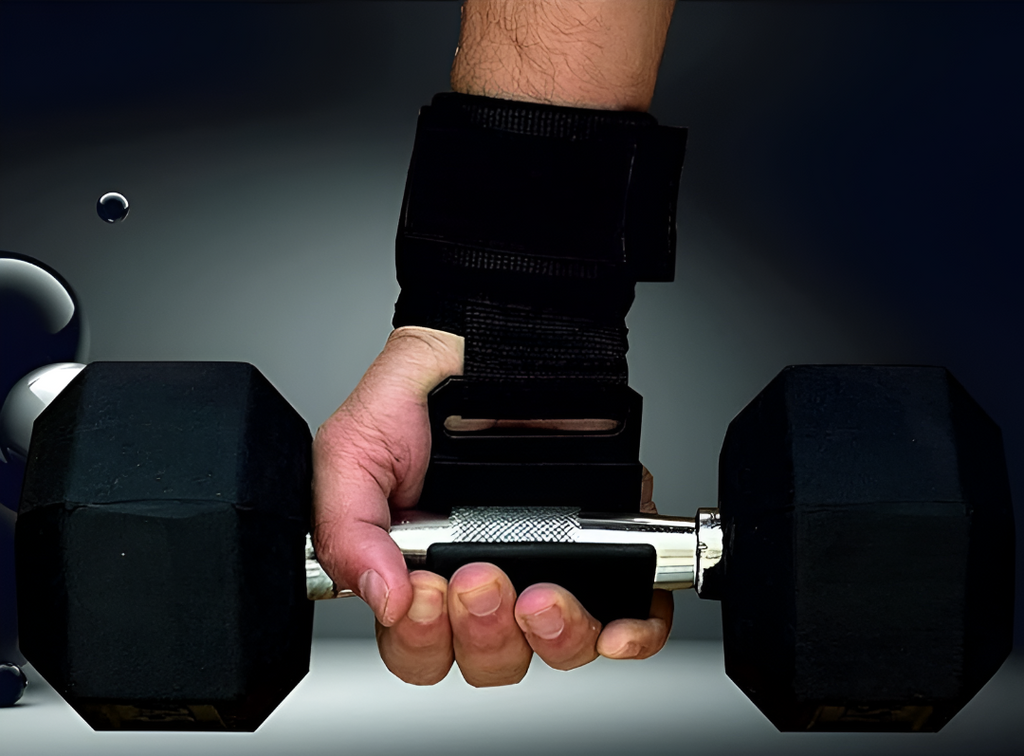 Weight Lifting Rod Hooks Wrist Support (Pair of 1)