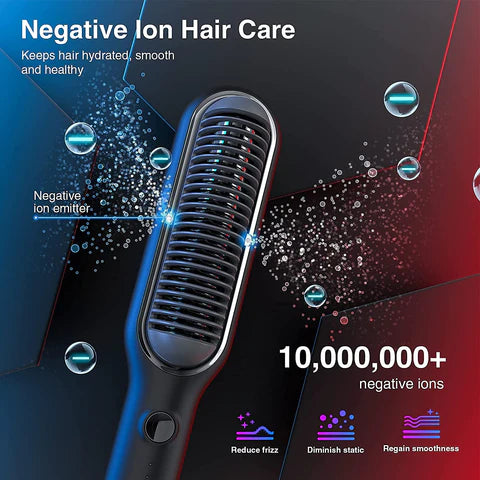 Professional Electric Hair Straightener Comb Brush