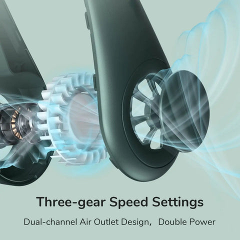 Portable Bladeless Hanging Rechargeable Neck Fan